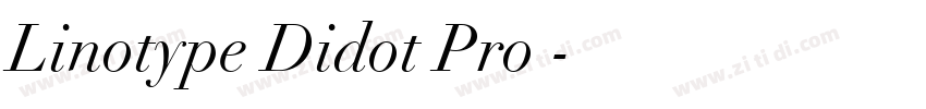 Linotype Didot Pro下字体转换